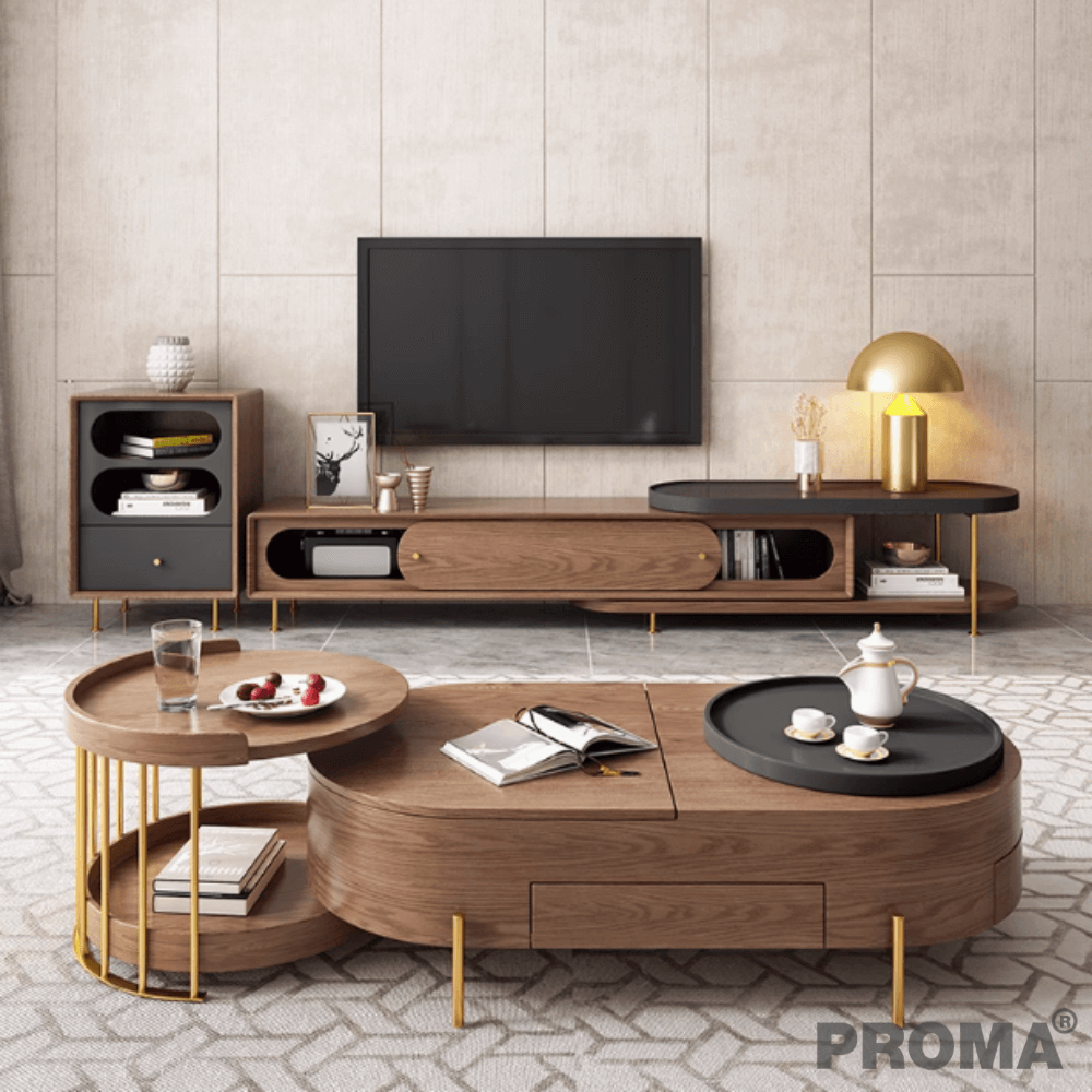 [Pre-order] ชั้นวางทีวี Proma-CTB-41-02 สีน้ำตาล_7